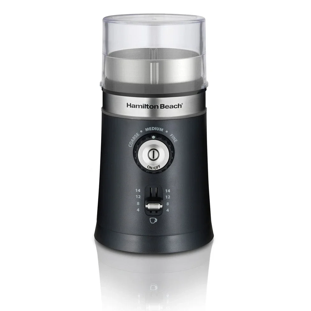 Hamilton Beach Coffee Grinder Custom Grind Black New Open Box 80393FG 14 Cup